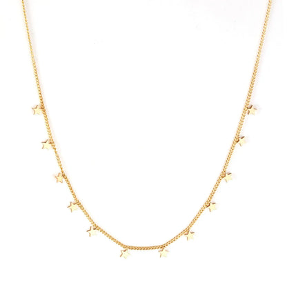 Bohemia Star Collier Elegant Stainless Steel Jewelry Flash Women's Chains Necklaces Office Lady Collars asonjewelry