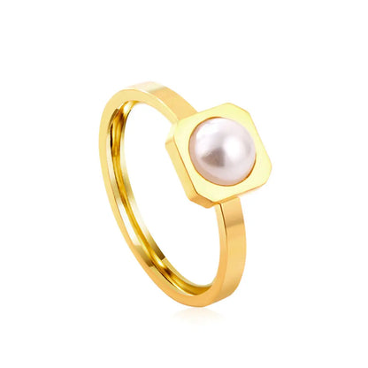 Stainless Steel 18k Gold Plated Ring asonjewelry