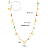 7 accesorios Lucky Star + collar de 8 diamantes de colores mezclados
