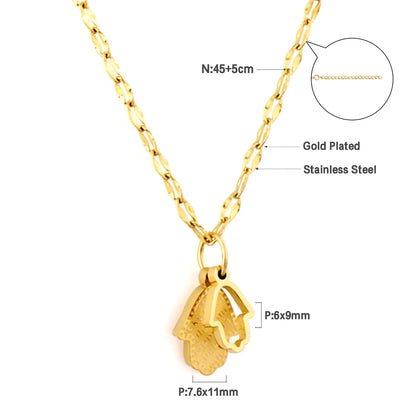 2 Large and Small Palm Accessories Necklace asonjewelry