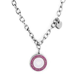 Round Mixed Color With Heart + Heart Accessory Necklace