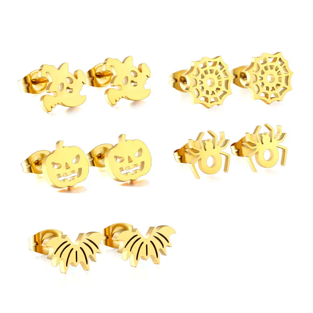 Halloween Series - Cut Glossy Mixed Stud Earrings asonjewelry