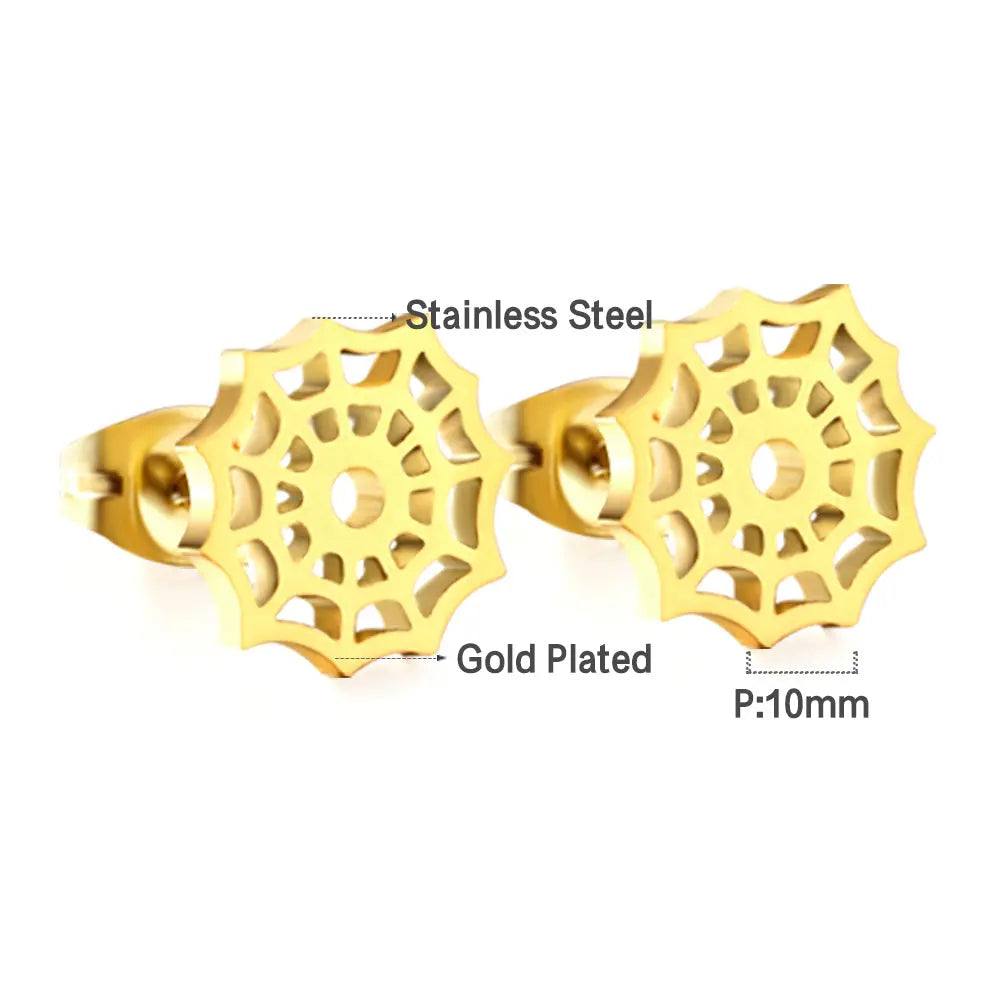 Halloween Series - Cut Glossy Mixed Stud Earrings asonjewelry