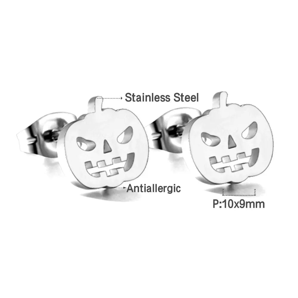 Halloween Series - Cut Glossy Mixed Stud Earrings asonjewelry