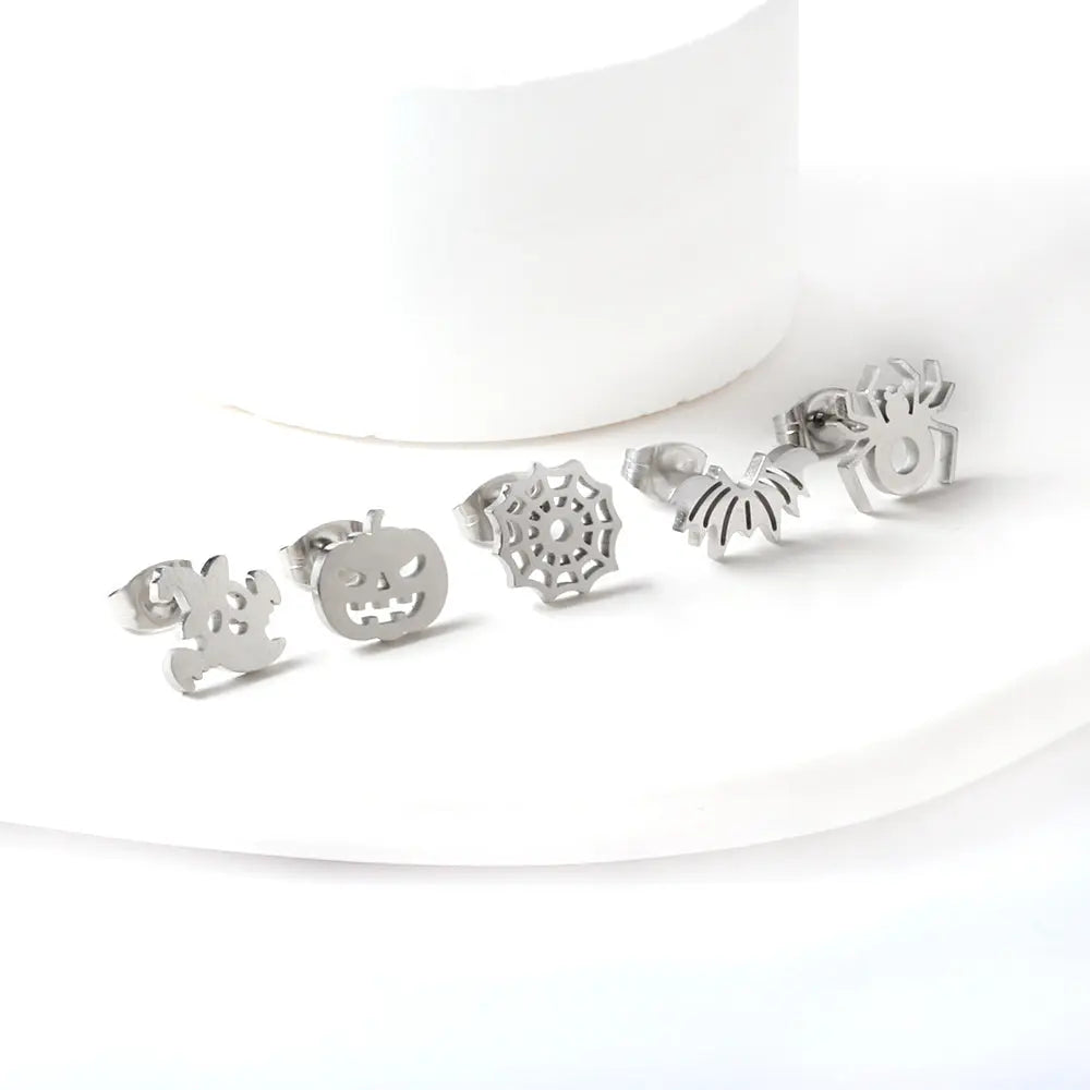 Halloween Series - Cut Glossy Mixed Stud Earrings asonjewelry