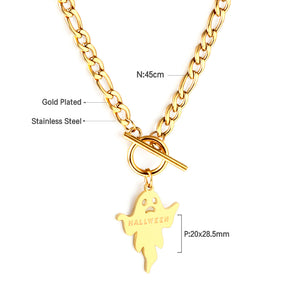 2022 New Halloween Ghost Accessory Necklace