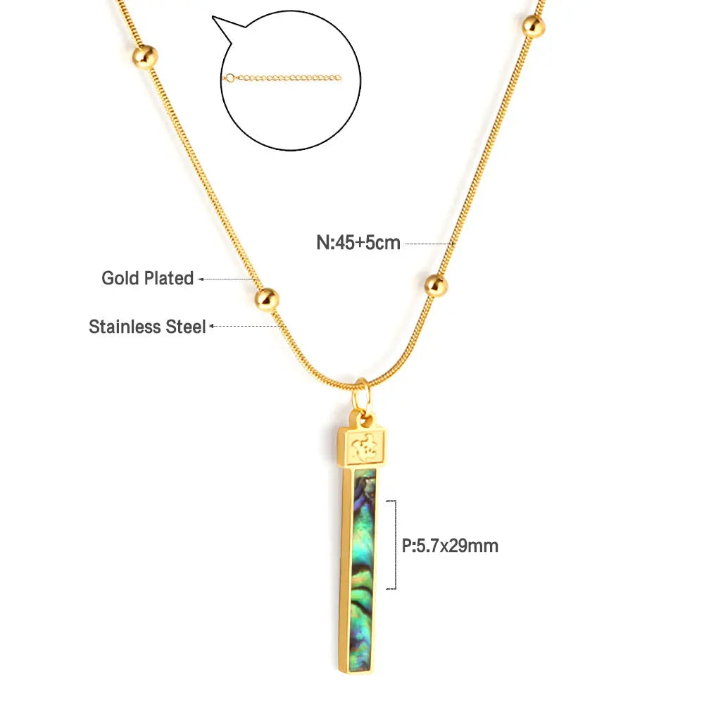 Halloween New Long Colorful Shell Accessory Necklace asonjewelry