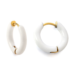 Boucles d'oreilles multicolores exquises en acier inoxydable, nouvelle mode