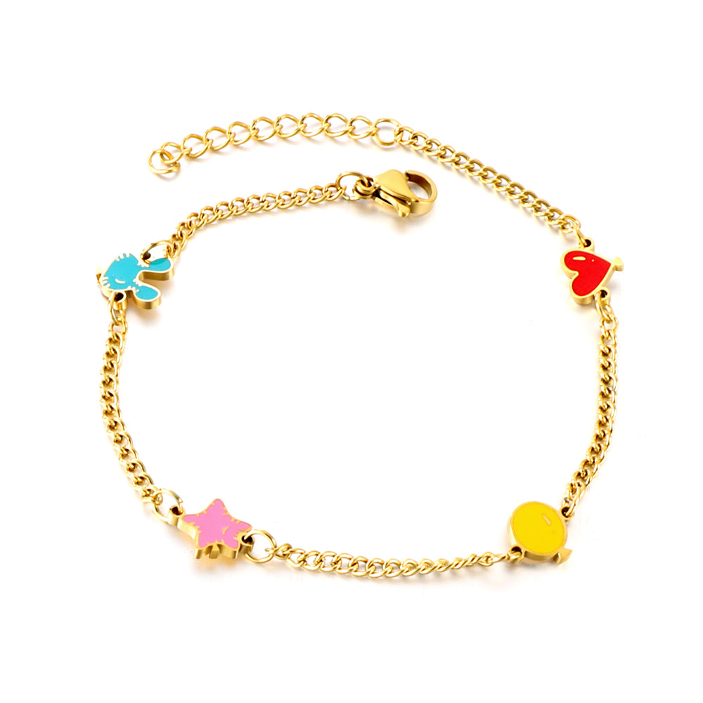 Rabbit+Star+Balloon+Heart-shaped Mixed Color Accessories Bracelet asonjewelry