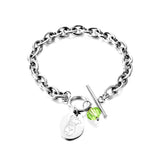 New Fashion Green Diamond+Oval Accessories Bracelet
