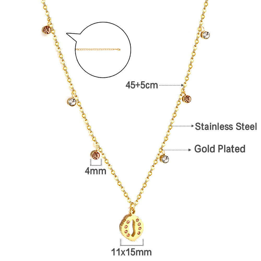 New 3 Champagne Diamonds+3 White Diamonds+Durian With Champagne Colored Diamond Necklace asonjewelry