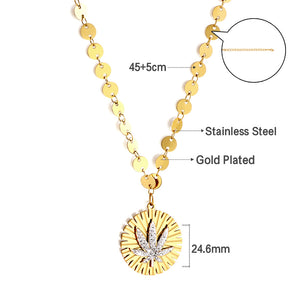 Accessoire rond en acier inoxydable avec collier de feuilles de forage de boue blanche