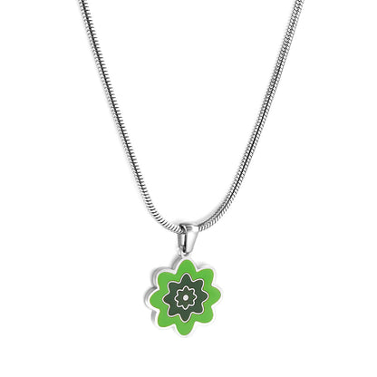 New Three -color Flowers Accessory Necklace For Women asonjewelry