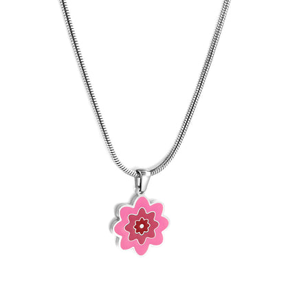 New Three -color Flowers Accessory Necklace For Women asonjewelry