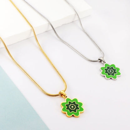 New Three -color Flowers Accessory Necklace For Women asonjewelry