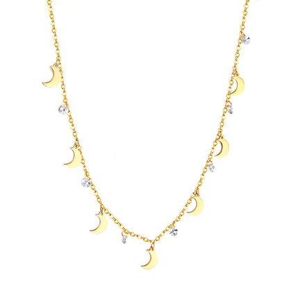 7 Moons Accessories 7 Diamonds Necklace asonjewelry