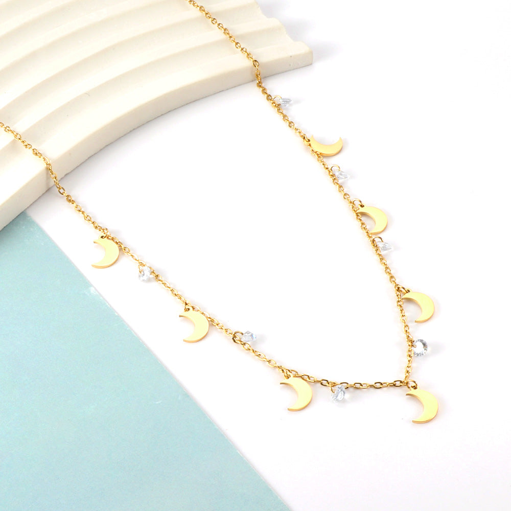 7 Moons Accessories 7 Diamonds Necklace asonjewelry