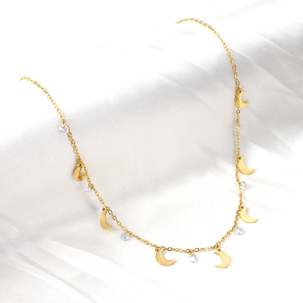 7 Moons Accessories 7 Diamonds Necklace asonjewelry