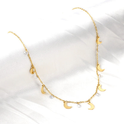 7 Moons Accessories 7 Diamonds Necklace asonjewelry