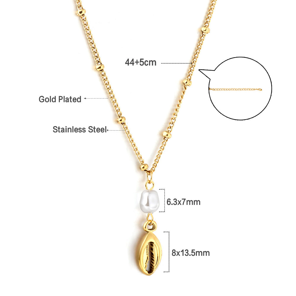 2023 New Lobster Claw Accessory with White Pearl Necklace asonjewelry