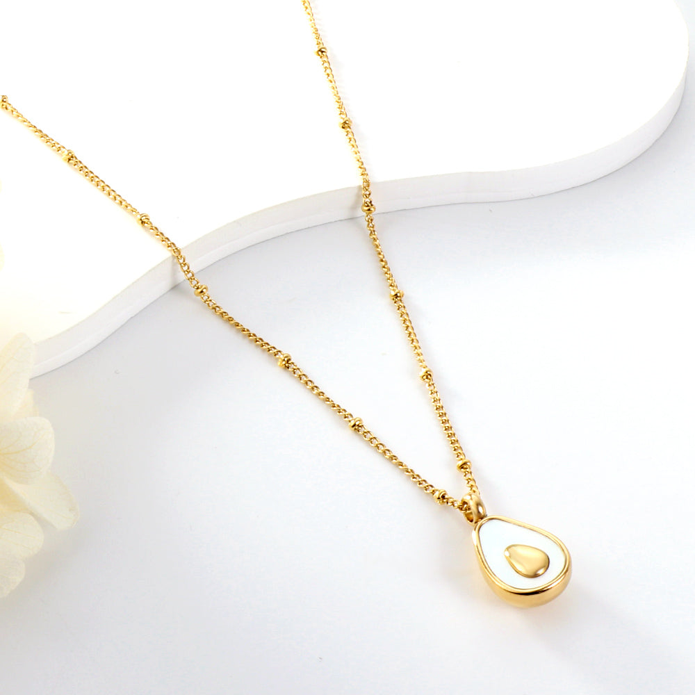 2023 New Oval Accessories with White Shell Necklace asonjewelry