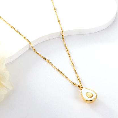 2023 New Oval Accessories with White Shell Necklace asonjewelry
