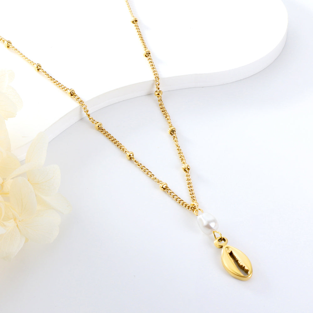 2023 New Lobster Claw Accessory with White Pearl Necklace asonjewelry