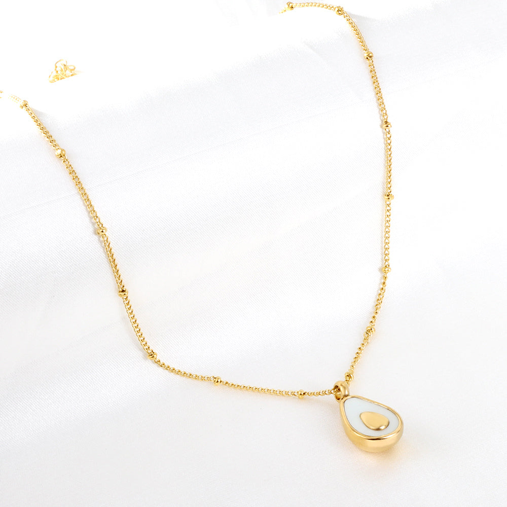 2023 New Oval Accessories with White Shell Necklace asonjewelry