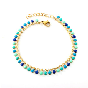 Gold-Deep Light Blue