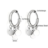 2023 Círculo con 3 rondas Accesorios Pendientes para mujer