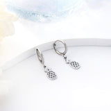 Nuevo Pendientes circulares con piña de 1,6x11 mm