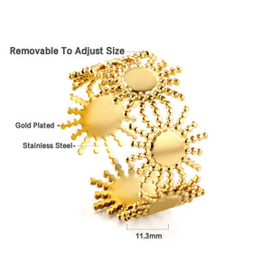 2023 New Fashion Multiple Suns Shaped Ring
