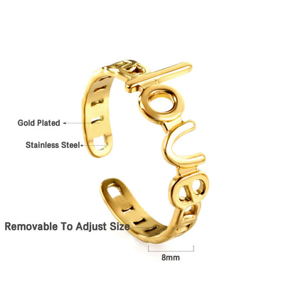 2023 New Fashion Love Shape Ring For Women asonjewelry