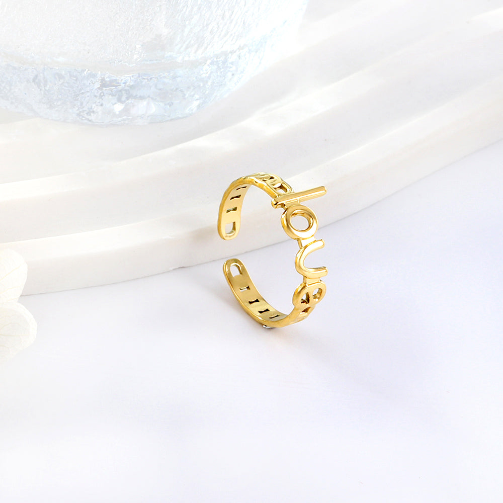 2023 New Fashion Love Shape Ring For Women asonjewelry