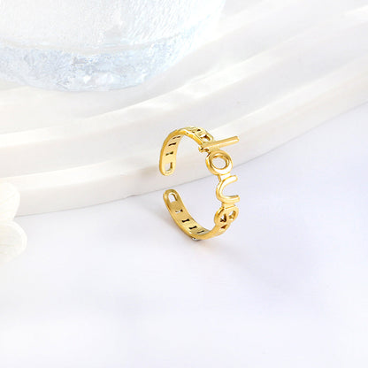 2023 New Fashion Love Shape Ring For Women asonjewelry
