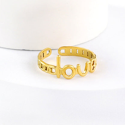 2023 New Fashion Love Shape Ring For Women asonjewelry