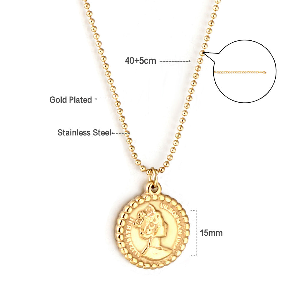 2023 New Fashion Portrait Pendant Necklace asonjewelry