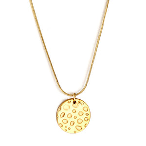 Collier avec pendentif rond en forme de tarte, nouveauté 2023