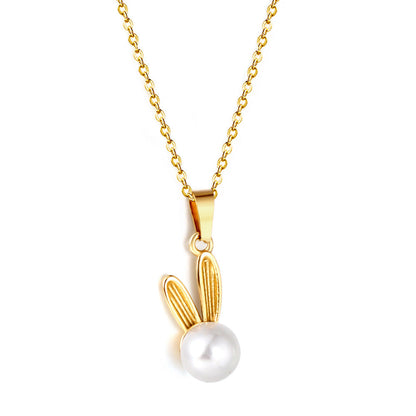 2023 New Cactus Shape Pendant with White Pearl Necklace asonjewelry