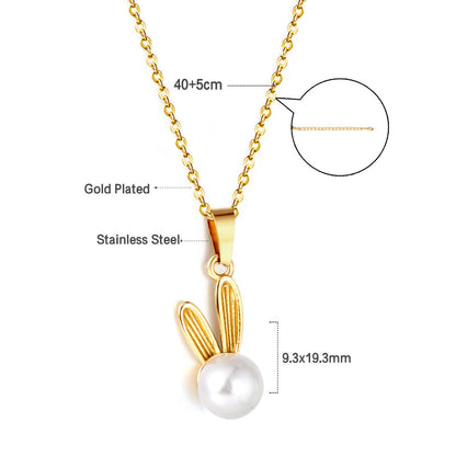 2023 New Cactus Shape Pendant with White Pearl Necklace asonjewelry