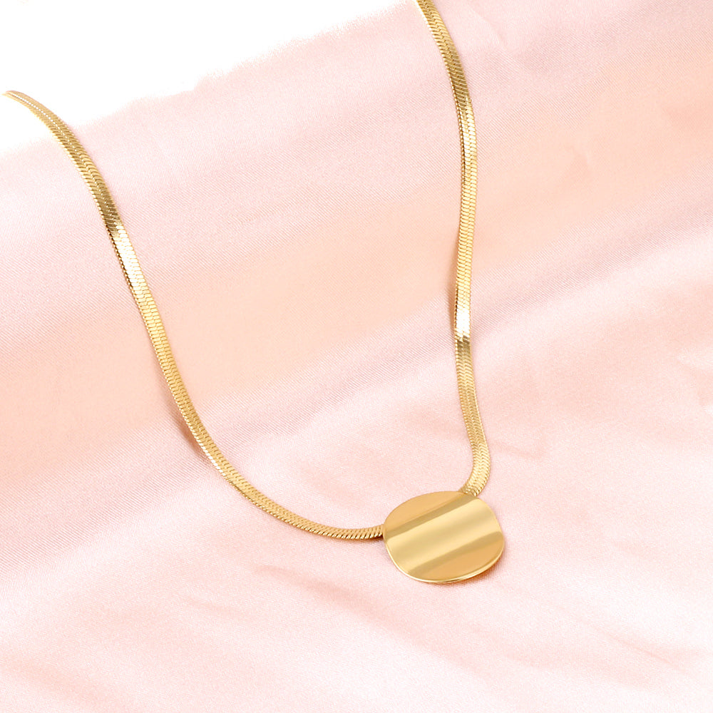 2023 New Fashion Round Pendant Necklace For Women asonjewelry