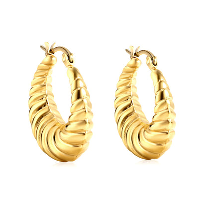 The latest popular fashion twist earrings asonjewelry