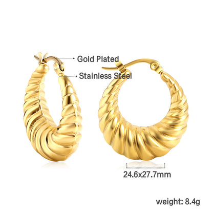 The latest popular fashion twist earrings asonjewelry