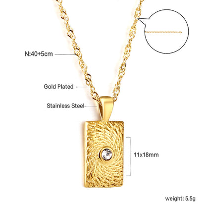 Medallion necklace with round pendant asonjewelry