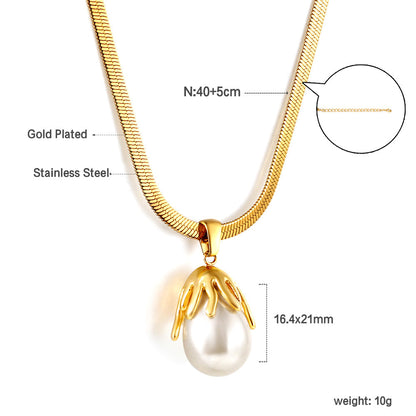 Pendant necklaces with pearls asonjewelry