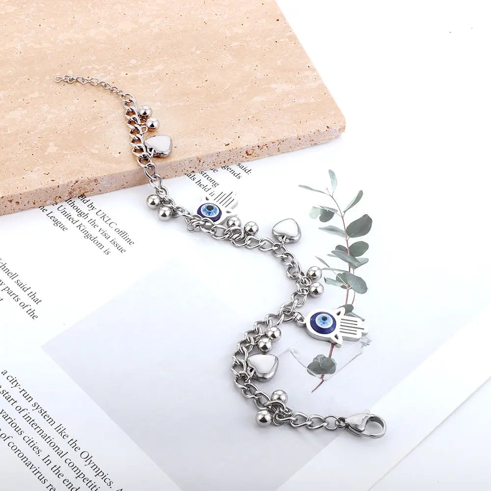 Accessories With Blue Cat's Eye Bracelet asonjewelry