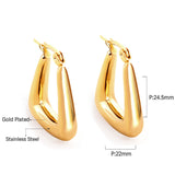 Anti-allergy 18k Gold-plated Earrings For Women