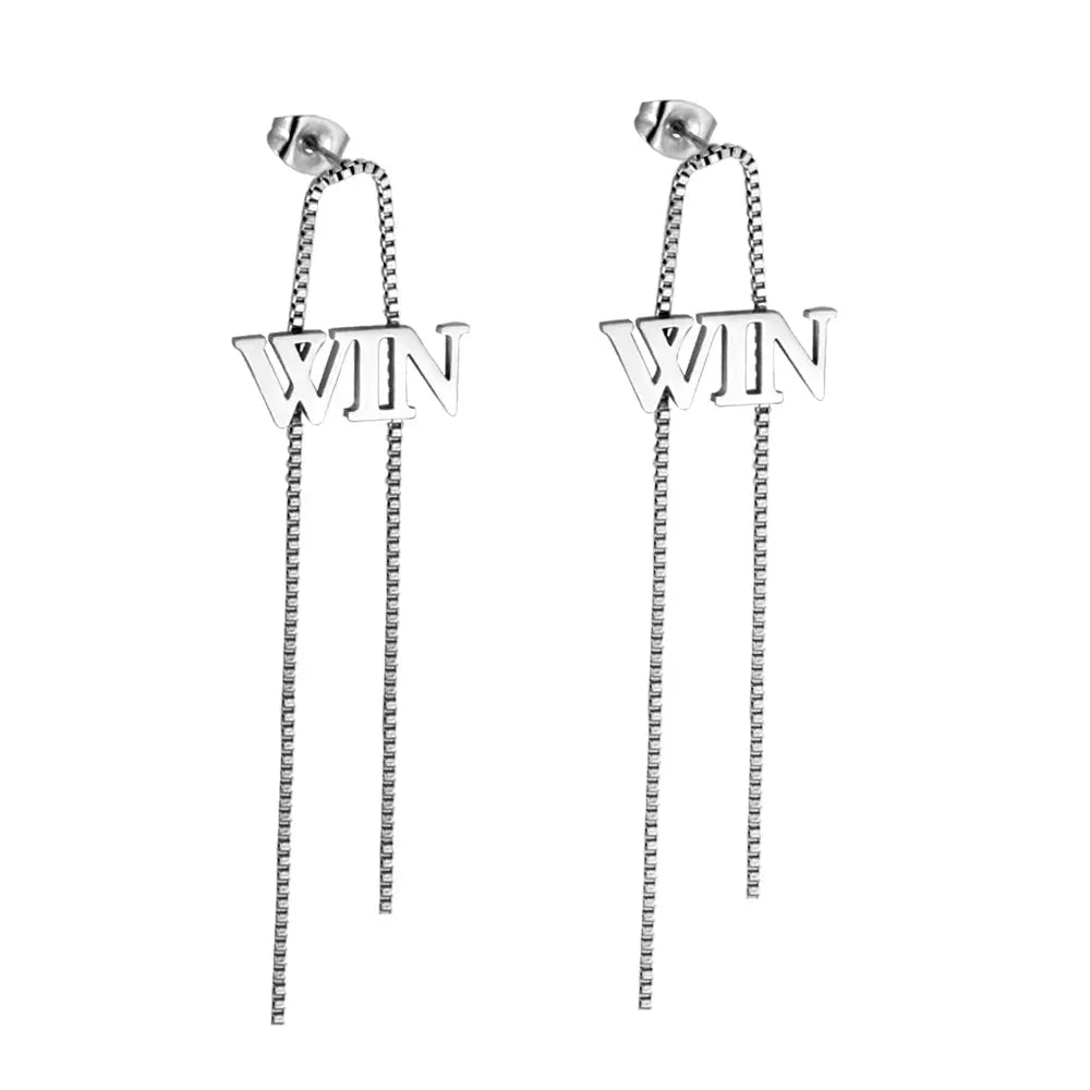 Fashion WIN With Chain Stud Earrings for women asonjewelry