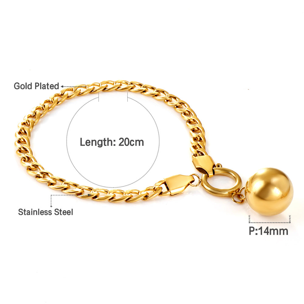 Fashion Stainless Steel Steel Ball Accessories Necklace asonjewelry