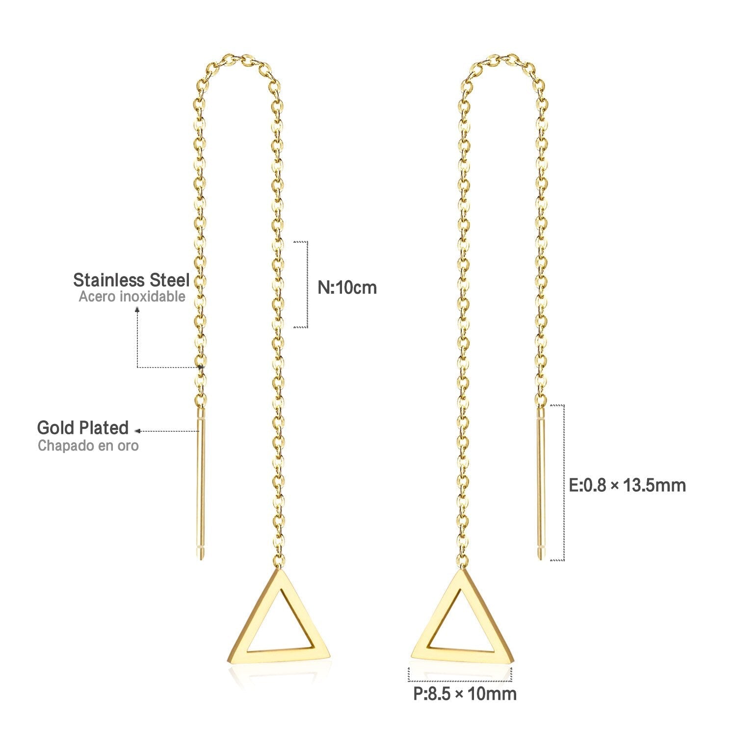ASON Korean Statement Long Tassel Drop Dangle Earrings 2022 for Women Stainless Steel Earring Set Female Fashion Jewelry asonjewelry